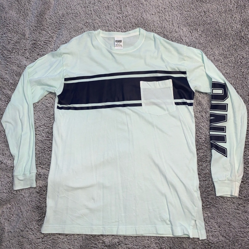 PINK - Women’s S Teal Green Long Sleeve